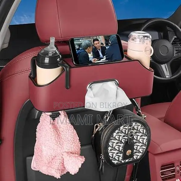 HALOYIVGO Car Seat Back Organizer - Stylish & Functional Storage for F