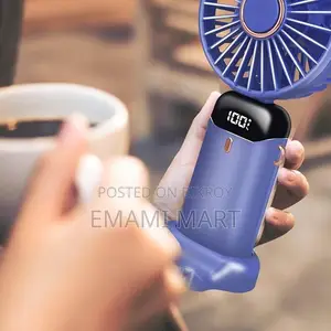 Hand Held Fan,Portable Handheld USB Rechargeable Fans with 5 Speeds