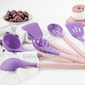 Spoon Set 12-Piece Silicone Kitchen Cooking And Baking Utensils Set