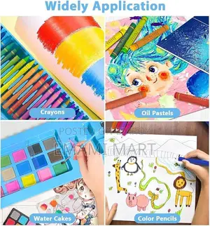 208pcs Art Supplies Kit for Painting,Drawing Art Kit for Kids with Dou