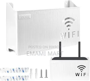 WiFi Router Storage Box,Wall Mount,Living Room TV Wall Storage Rack Se