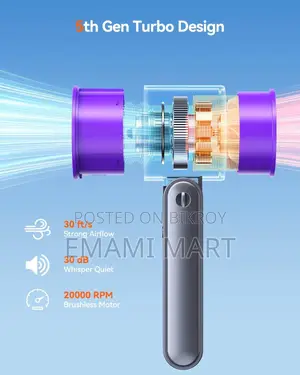 Portable Handheld Turbo Fan, 100 Speed Settings, 24-Hour Cooling Time