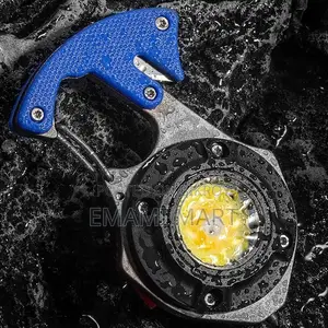 Multi-function LED Keychain Lights USB Charging Mini Screwdriver Hamme