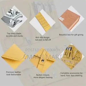 16 Pcs Manicure Set Stainless Steel Nail Clippers Kit & Pedicure