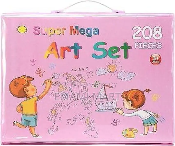 TOMMYHOME Drawing Kit 208PCS Deluxe Colouring Art Set for Kids 6-12 Dr