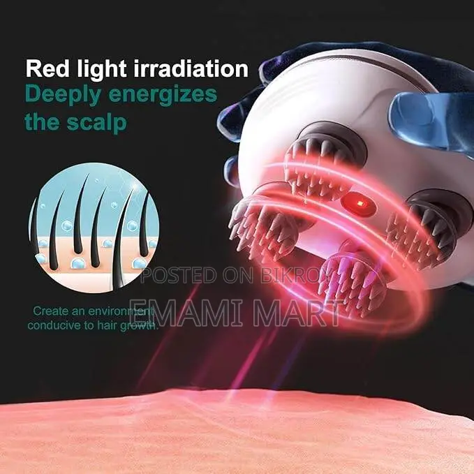 2 in 1 Scalp Massager & red Light Therapy |LED Massage Comb for Hair G