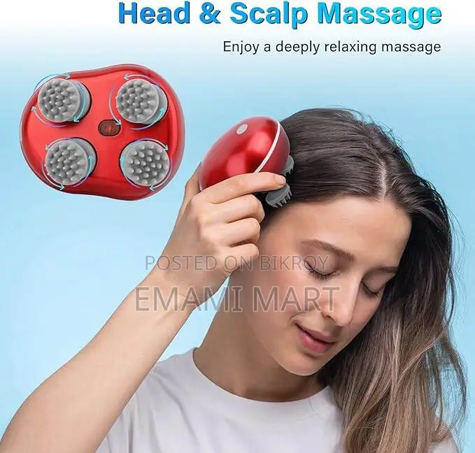 Scalp Head Hair Massager Electric Health Care Antistress Relax Body Ma