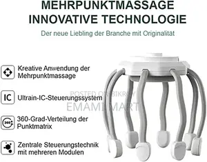 Electric Octopus Head Massager Therapy offering a 360-degree massage t