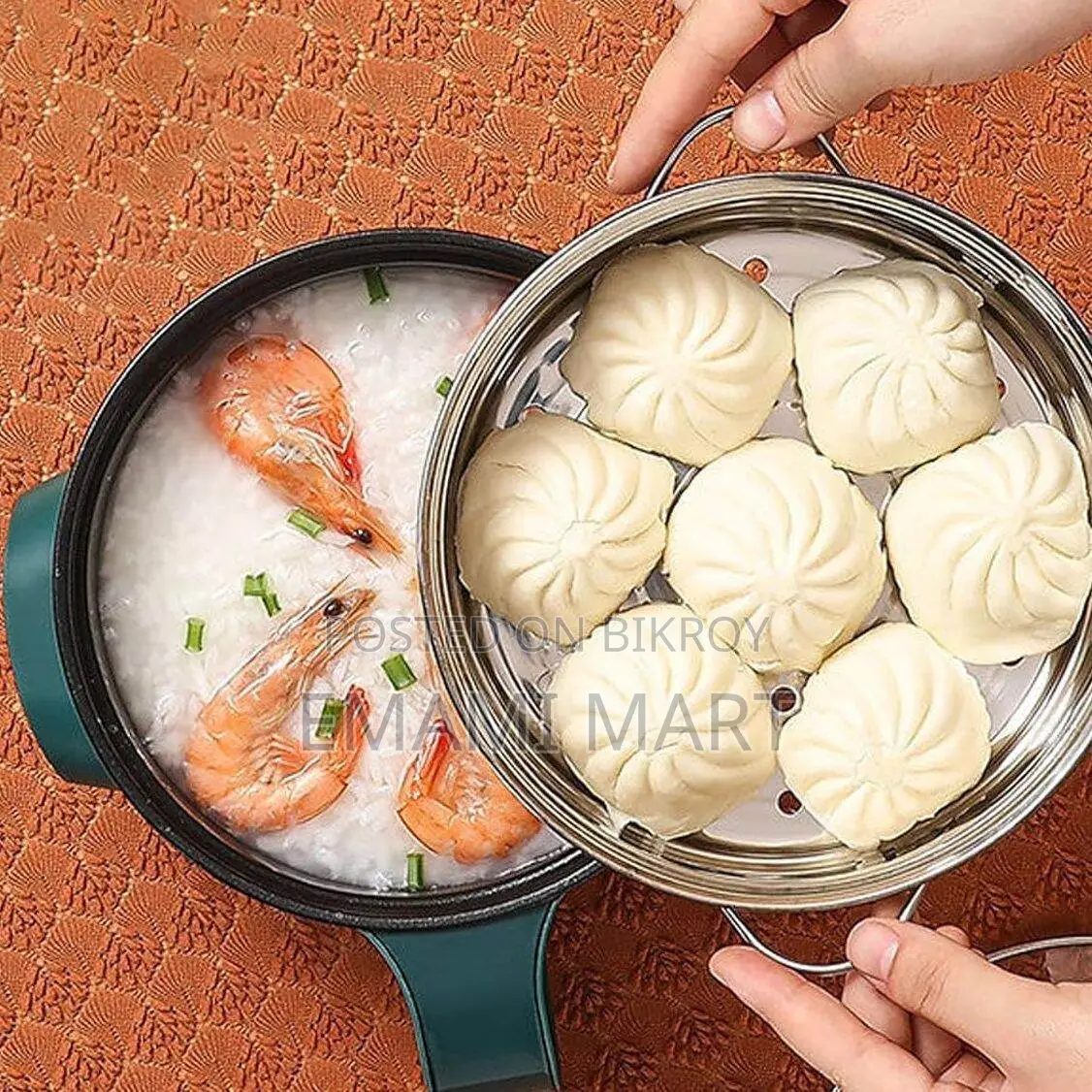 Prestige Rice Cooker, 3.5 L Non-Stick Rice Cooker with Steamer Basket,