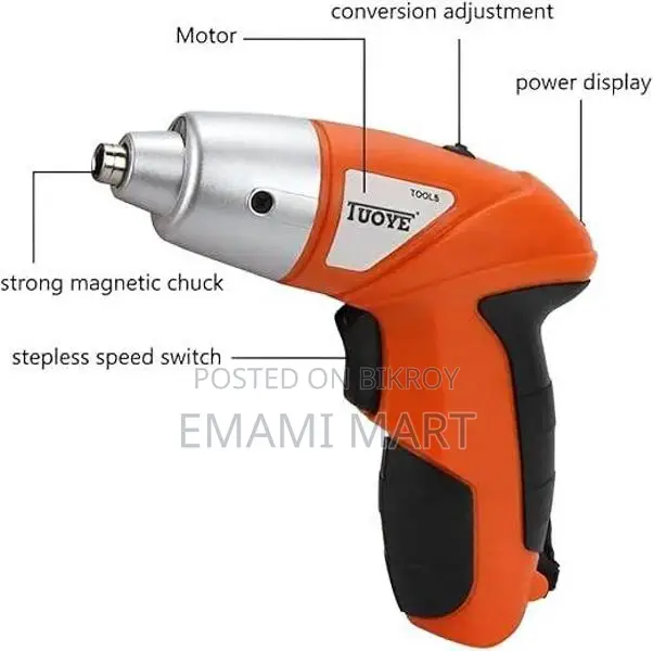 Cordless Power Screwdriver Kit Rechargeable Electric 45pcs Cordless Dr
