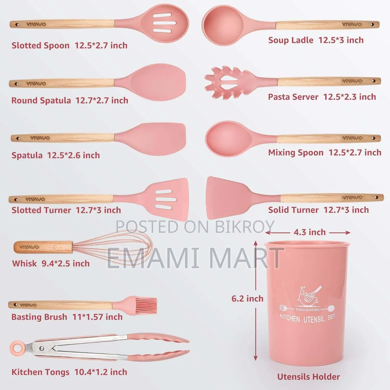 Silicone Cooking Utensil Kitchen Utensils Set