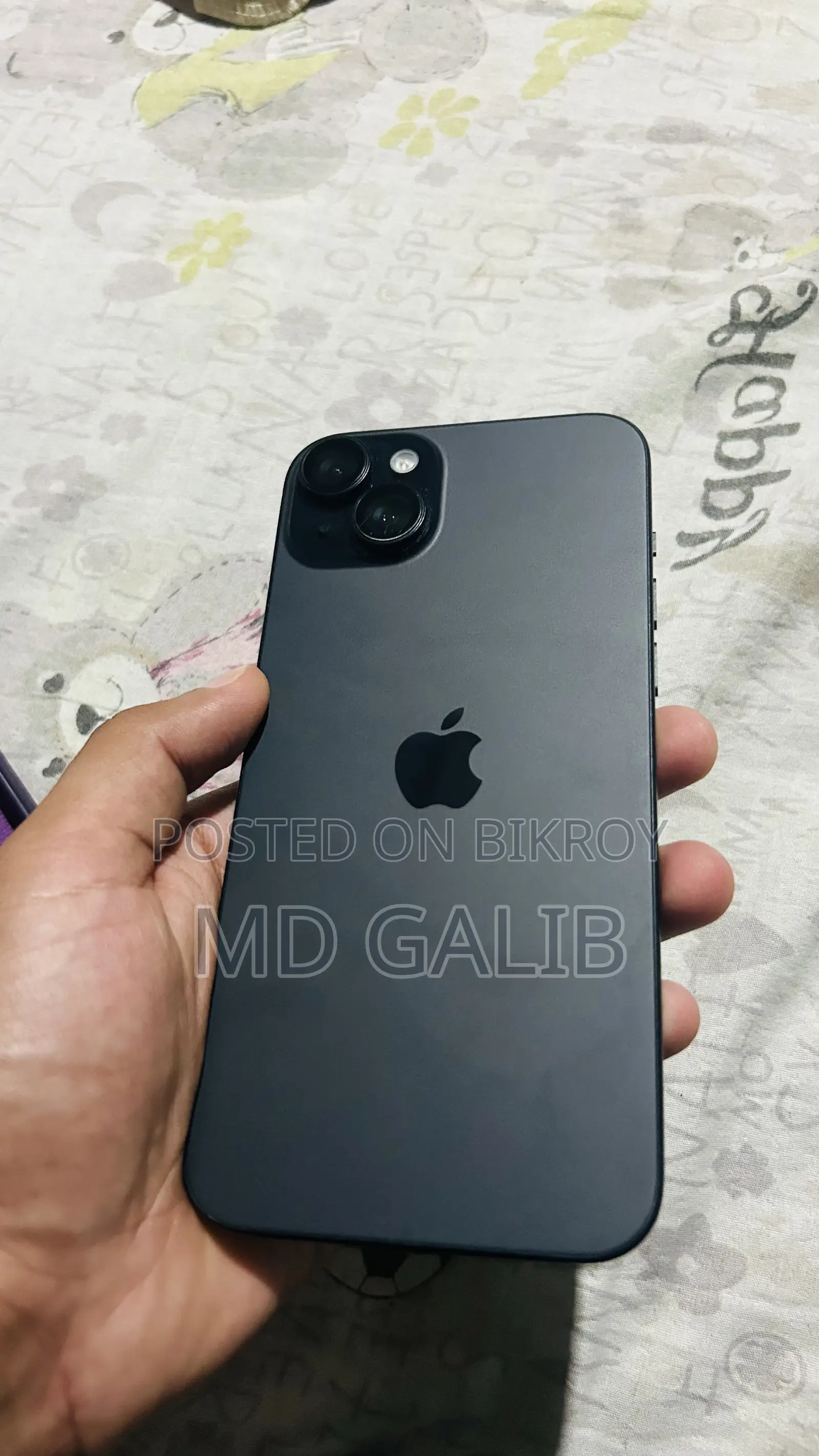 অ্যাপল আইফোন ১৫ প্লাস ১২৮ জিবি ব্ল্যাক