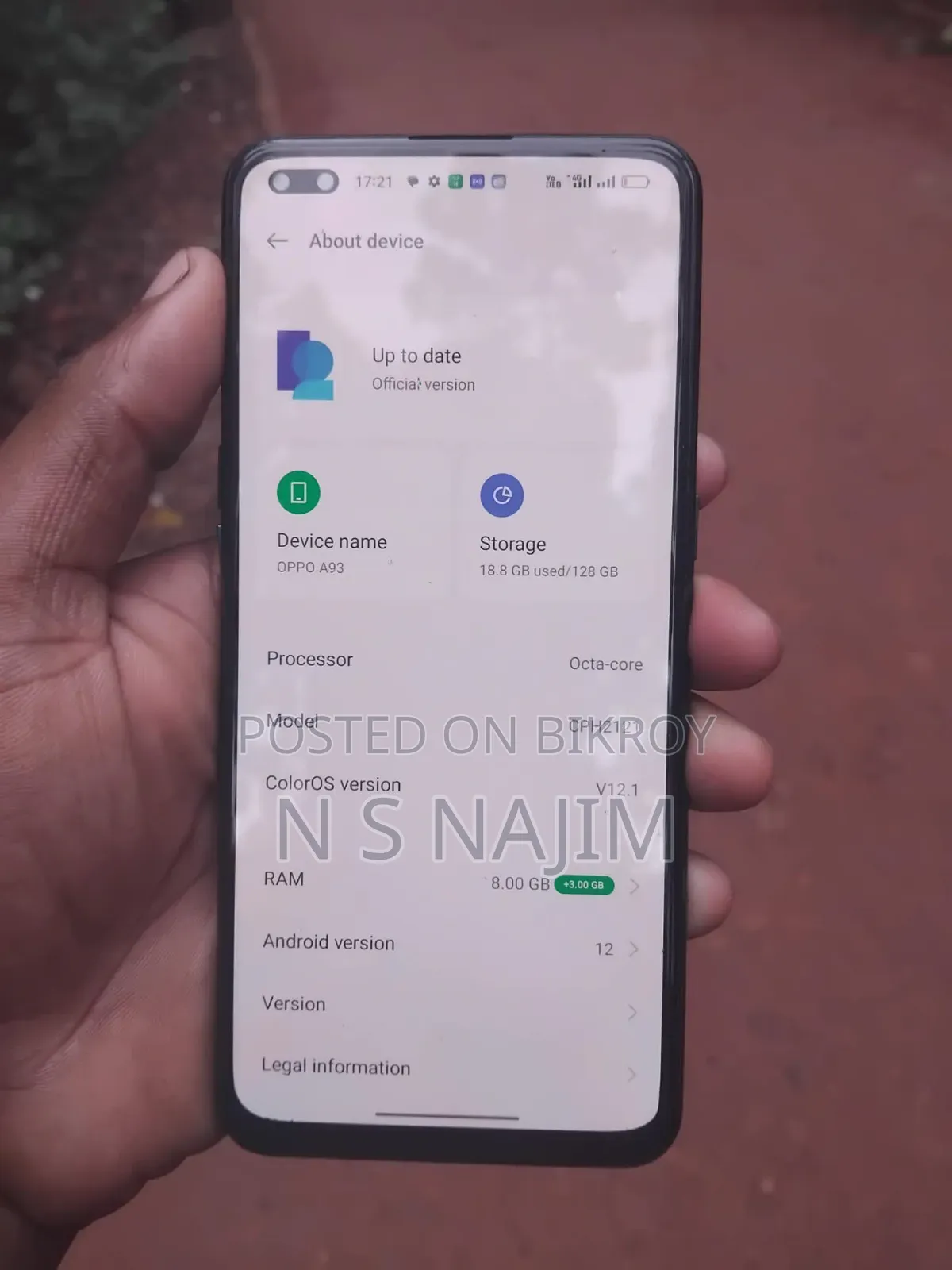 Oppo A93 128 GB Black