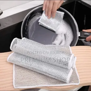 10 Pcs Non-Scratch Wire Dishwashing Rags Cleaning Cloth
