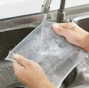 10 Pcs Non-Scratch Wire Dishwashing Rags Cleaning Cloth