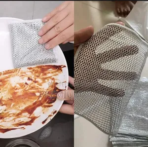 10 Pcs Non-Scratch Wire Dishwashing Rags Cleaning Cloth