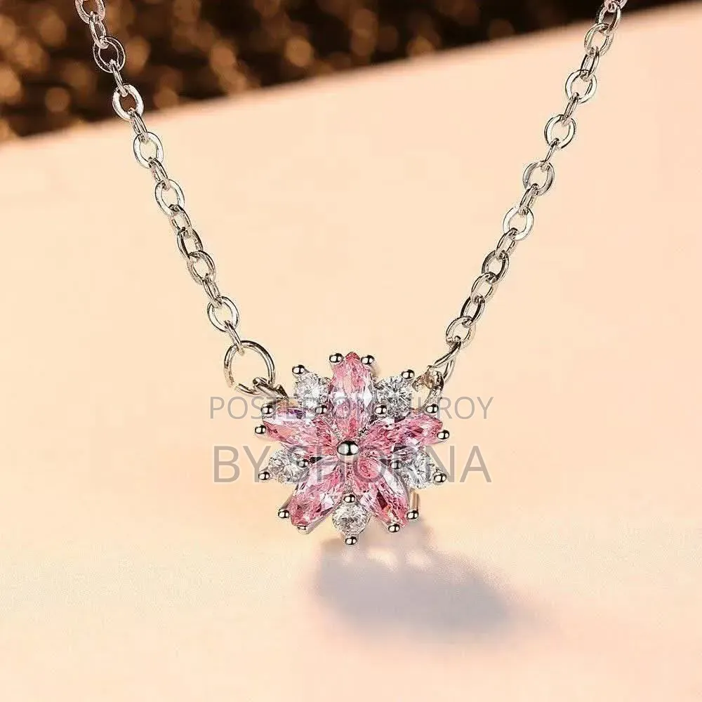 Flower Pendant, Earrings, Fingering