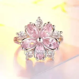 Flower Pendant, Earrings, Fingering