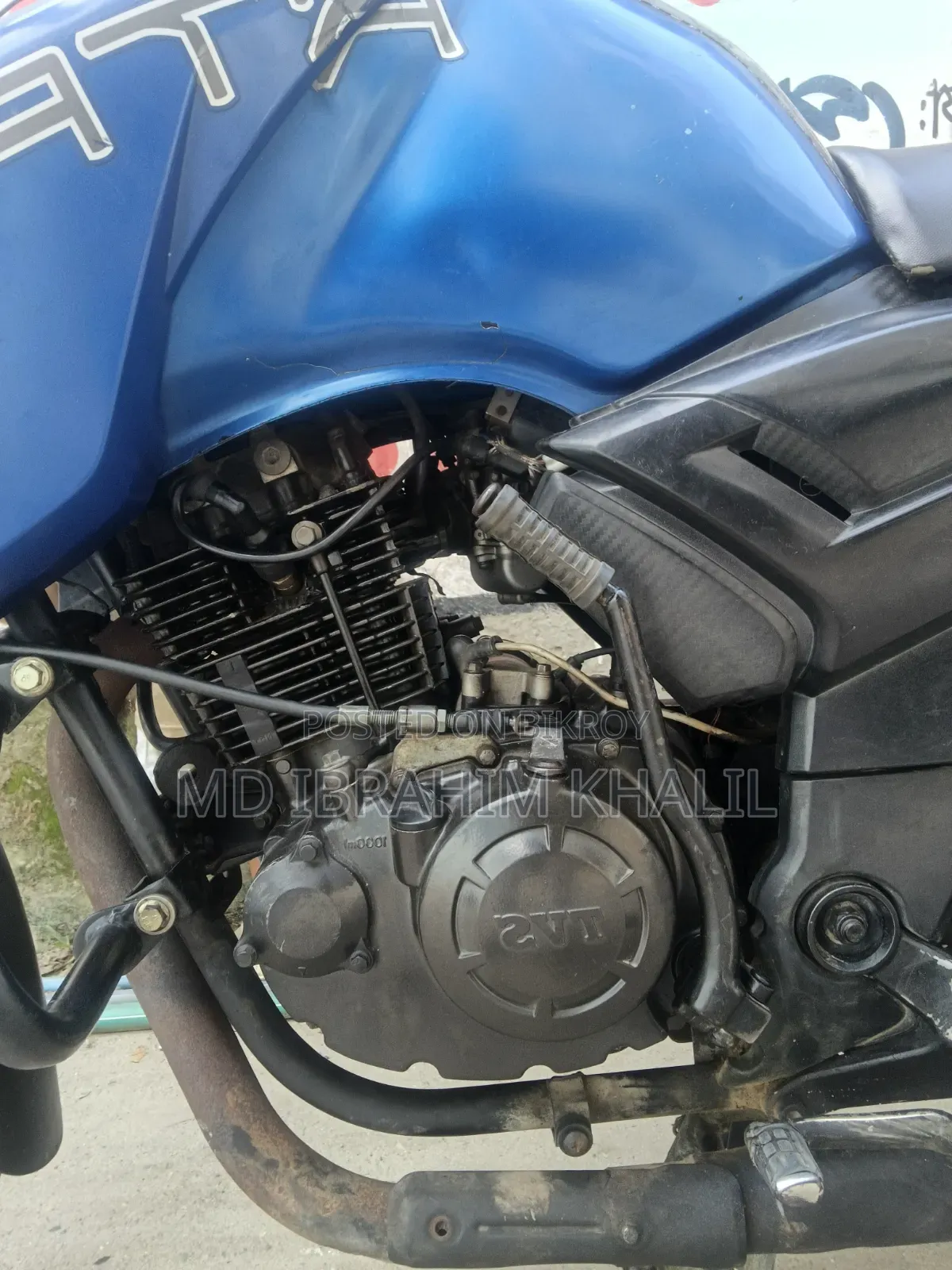 TVS Apache RTR 160 2V 2017 Blue