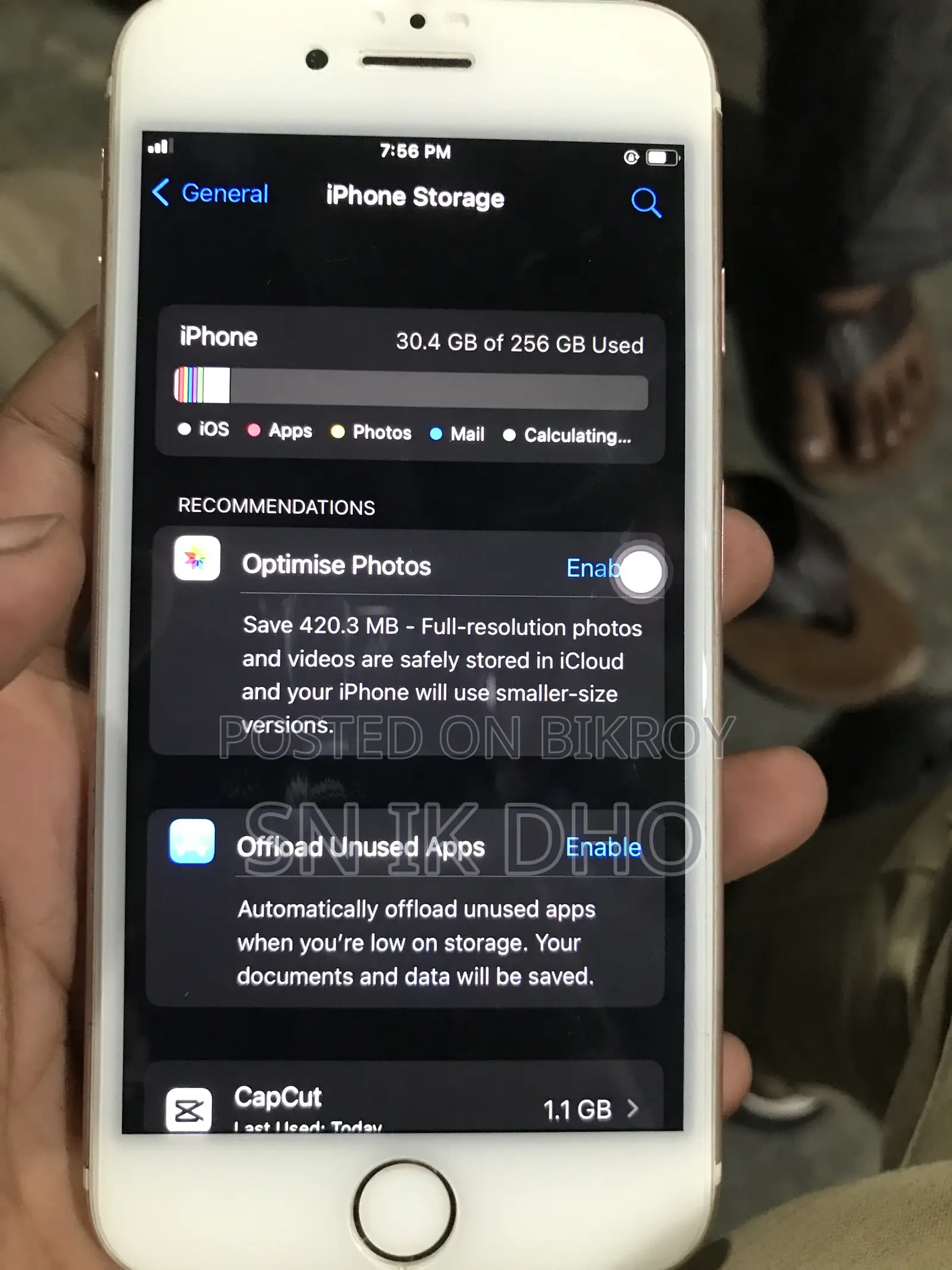 New Apple iPhone 7 256 GB Gold