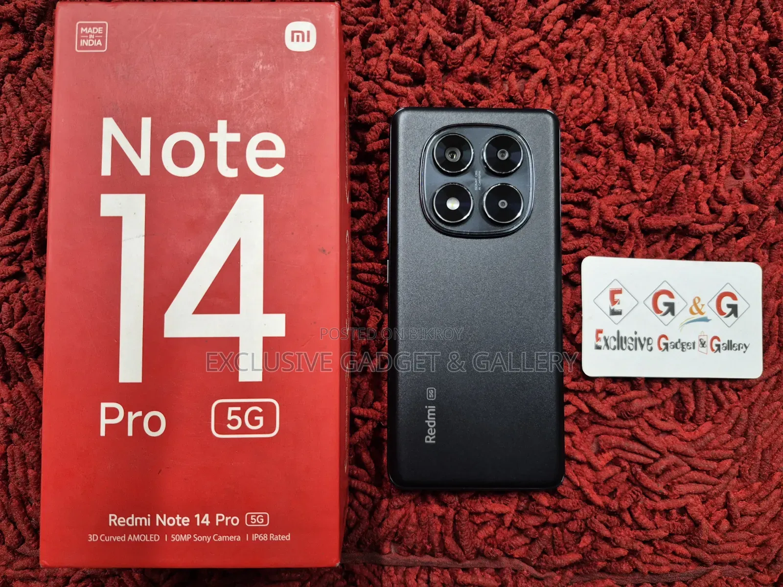 শাওমি রেডমি নোট ১৪ প্রো ৫জি ২৫৬ জিবি ব্ল্যাক