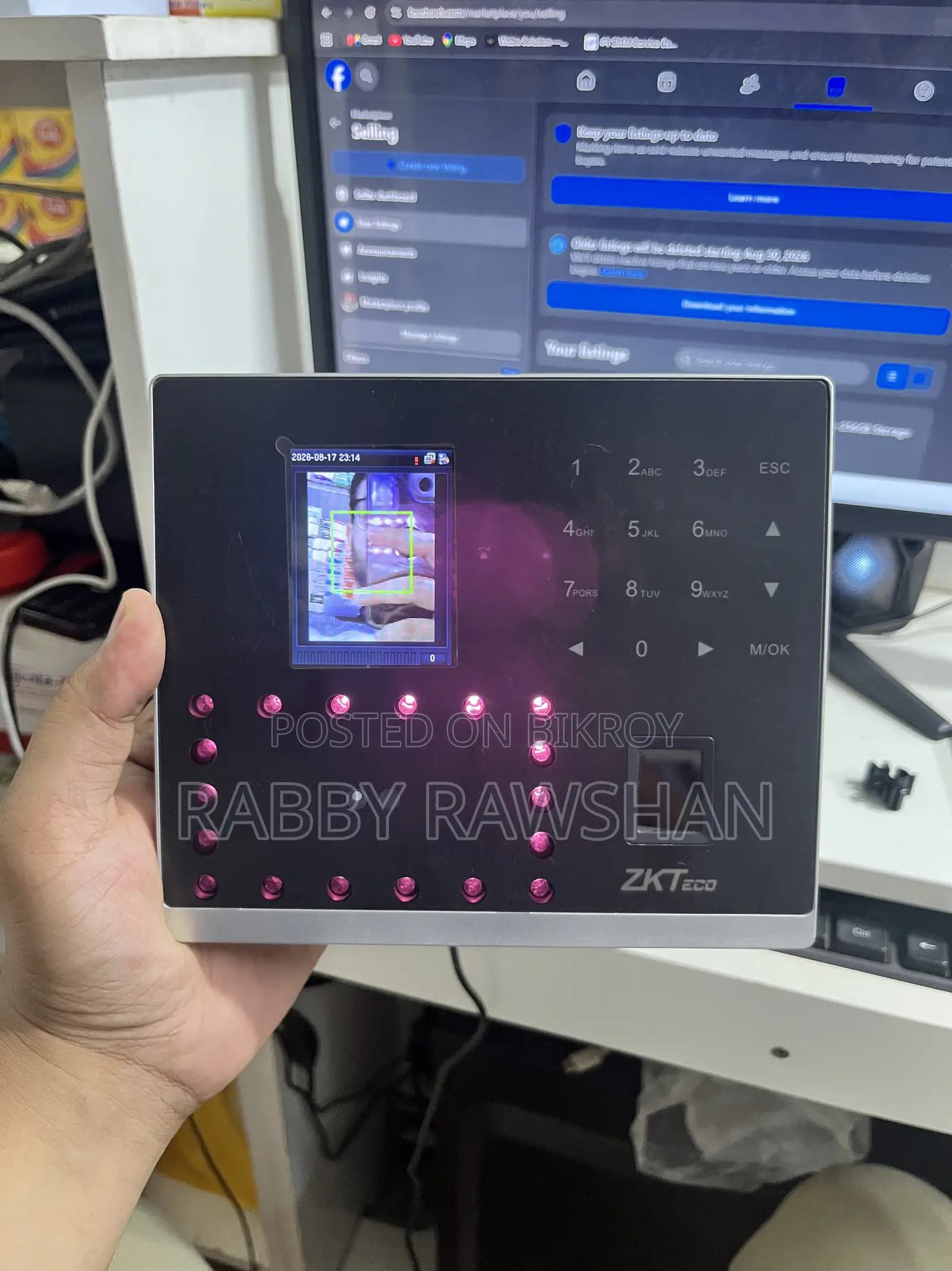 ZKTeco MB2000 Multi-Biometric Attendance Access Control Machine