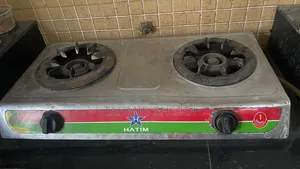 Double Gas Stove and 12 KG Cylinder Bottle