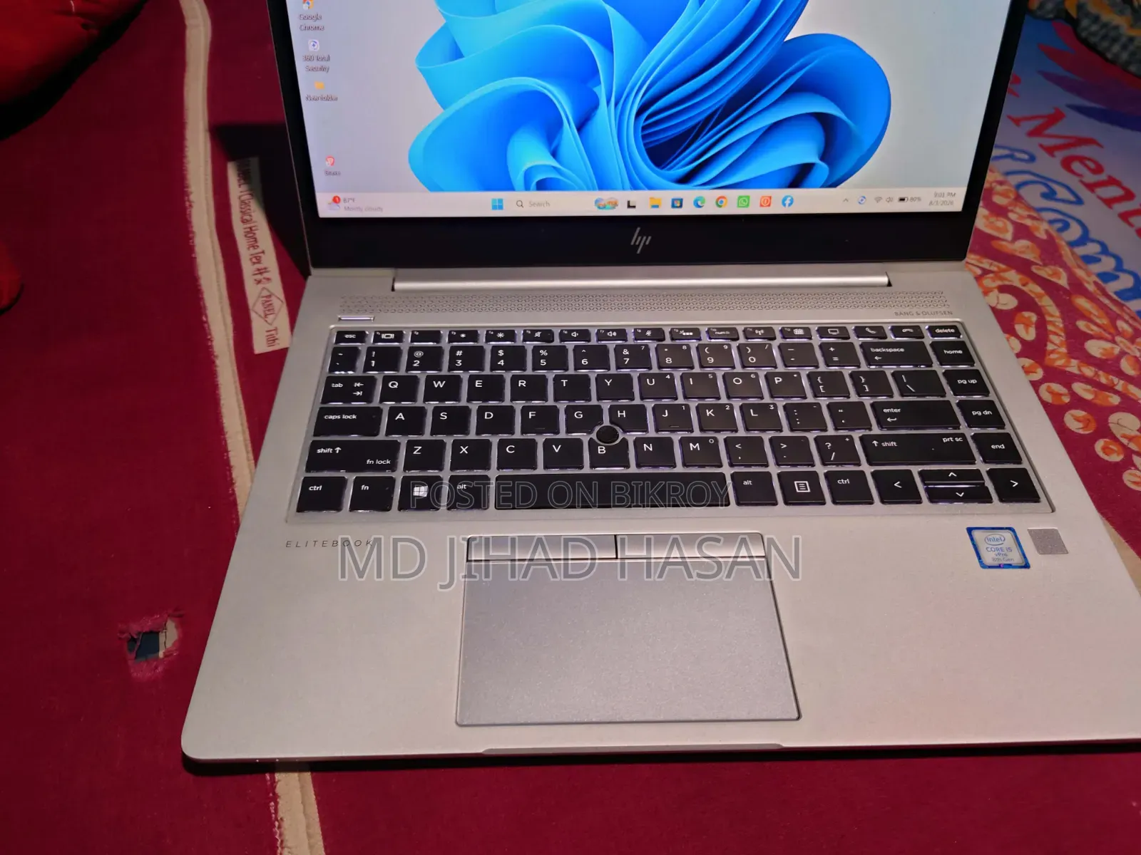 Laptop HP EliteBook 840 G6 8GB Intel Core i5 SSD 256GB