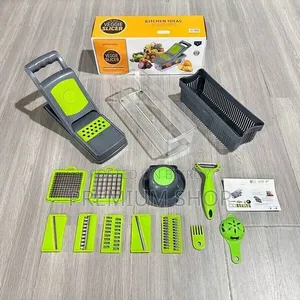 14-in-1 Vegetable Slicer Cutter Chopper With Container Basket
