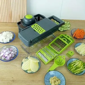 14-in-1 Vegetable Slicer Cutter Chopper With Container Basket