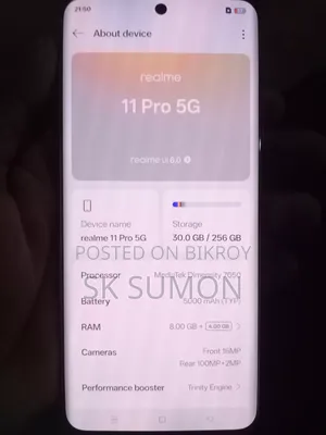 Realme 11 5G 256 GB White