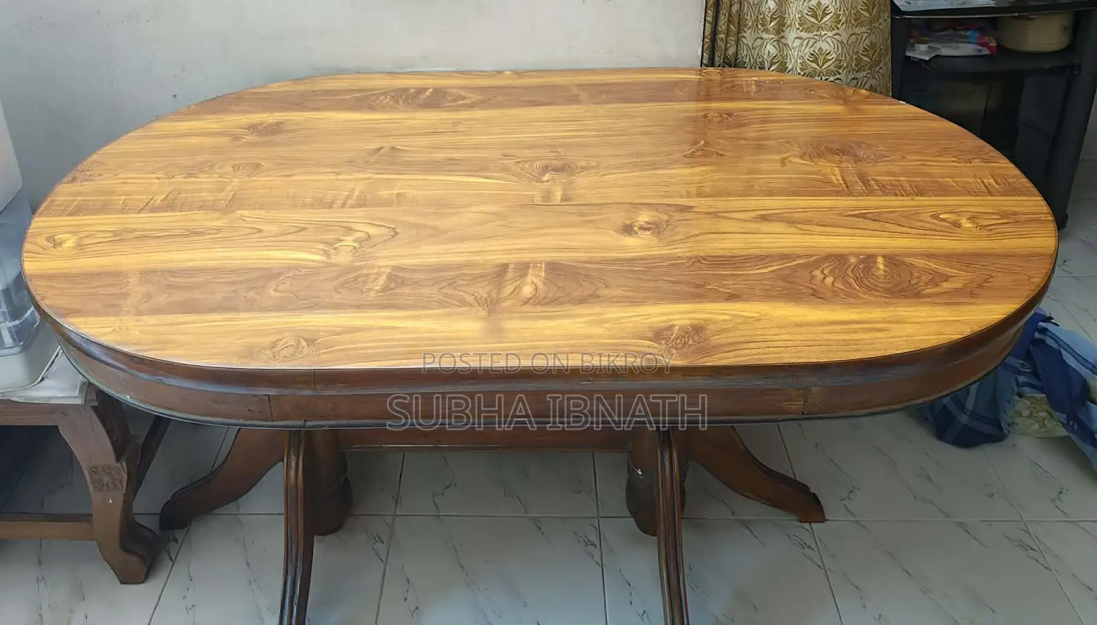 ডাইনিং টেবিল- (সেগুন কাঠ)