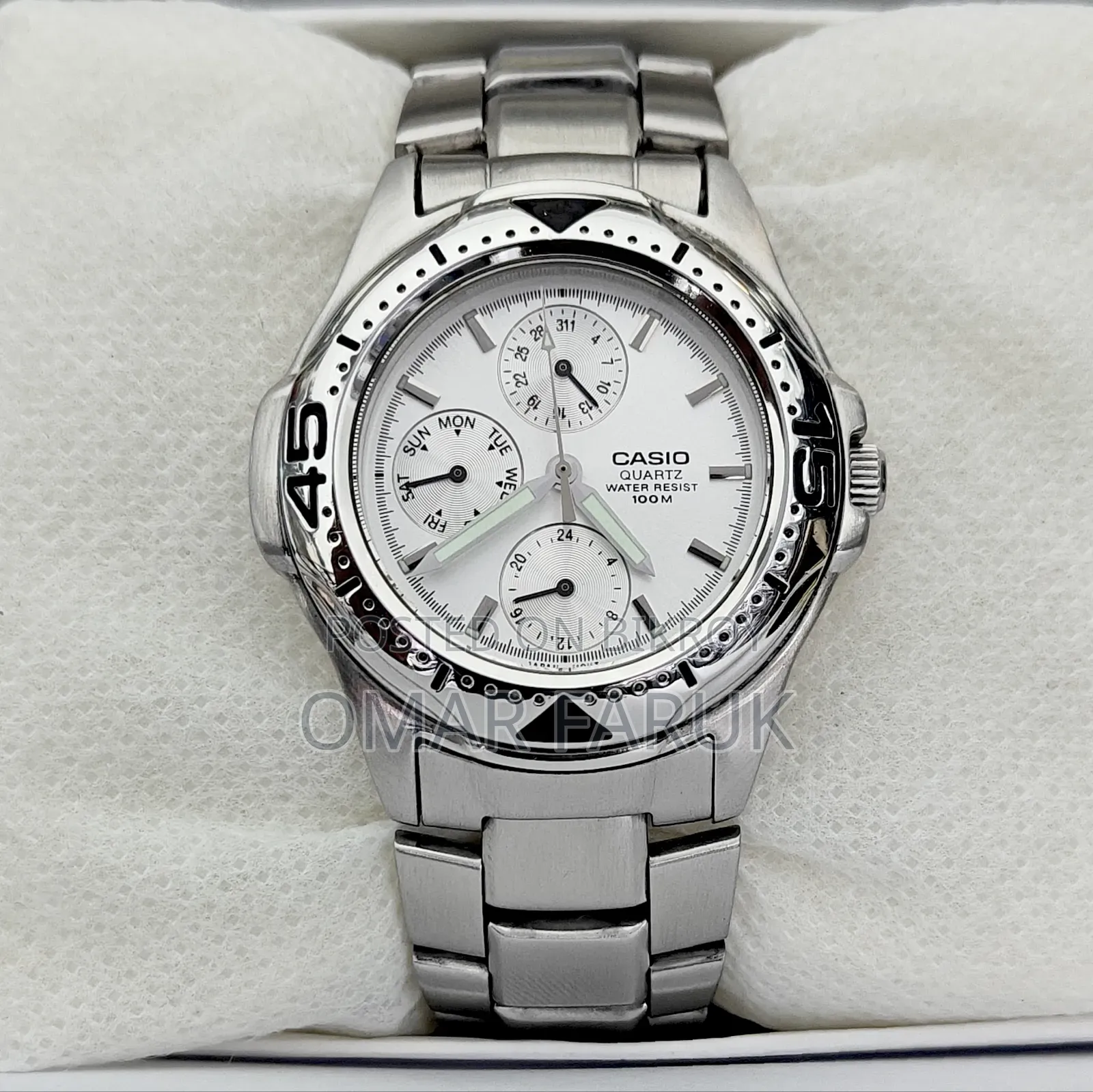 Casio MTD-1046 Multifunction Stainless Steel Watch | 100M WR