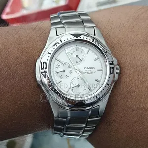 Casio MTD-1046 Multifunction Stainless Steel Watch | 100M WR