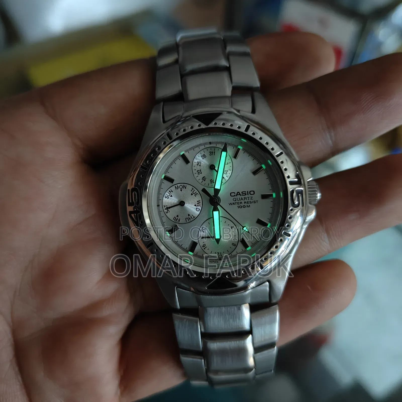 Casio MTD-1046 Multifunction Stainless Steel Watch | 100M WR