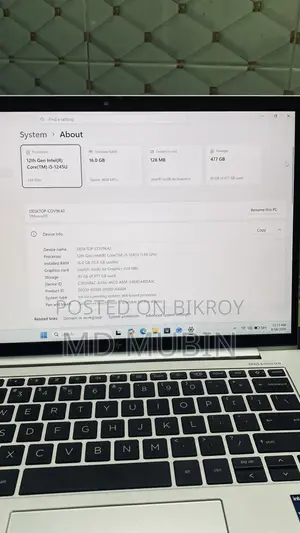 ল্যাপটপ HP EliteBook 840 G9 16GB ইন্টেল কোর I5 SSD 512GB
