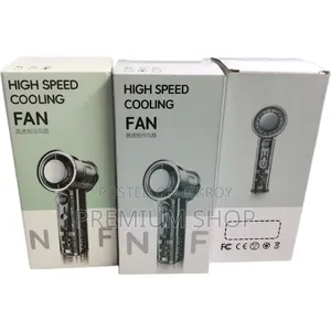 High Speed Handheld USB Rechargeable Mini Fan With Digital Display