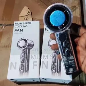 High Speed Handheld USB Rechargeable Mini Fan With Digital Display