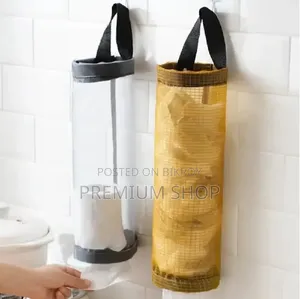 Wall Hanging Mesh Trash Bag Organizer