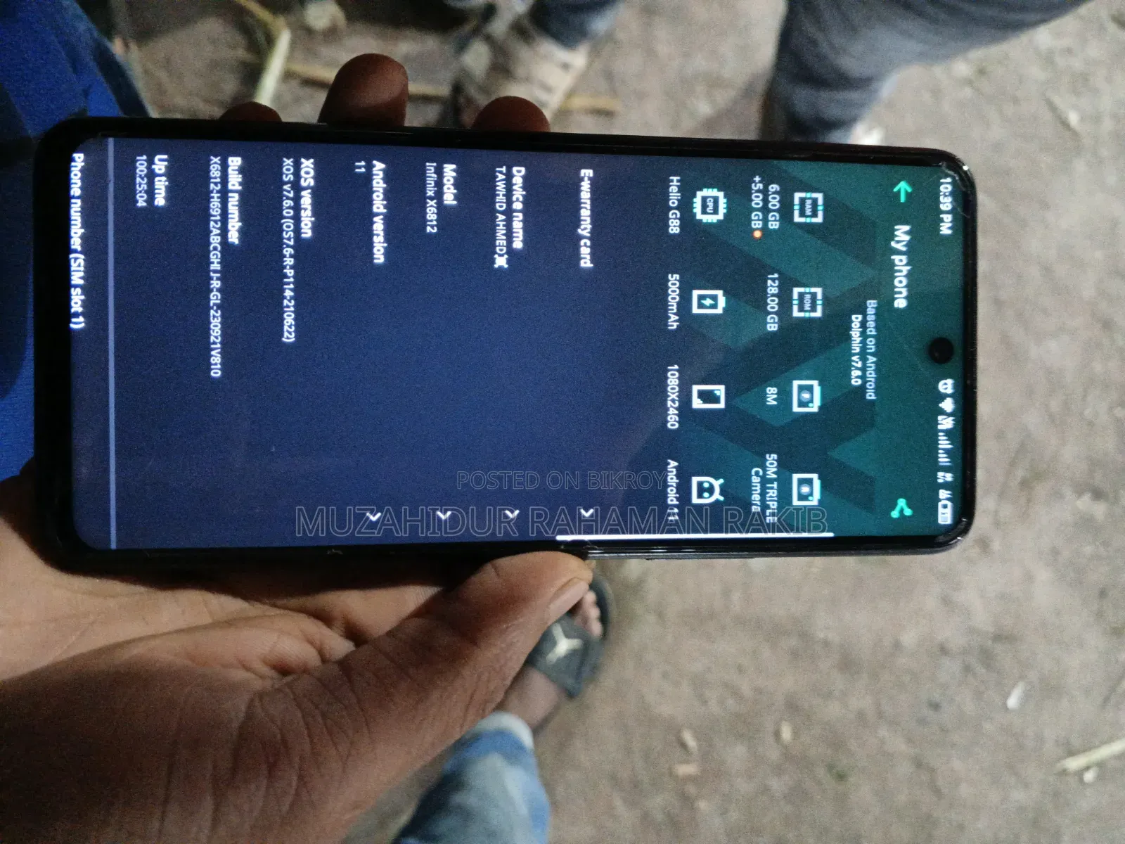 Infinix Hot 11s 128 GB Black