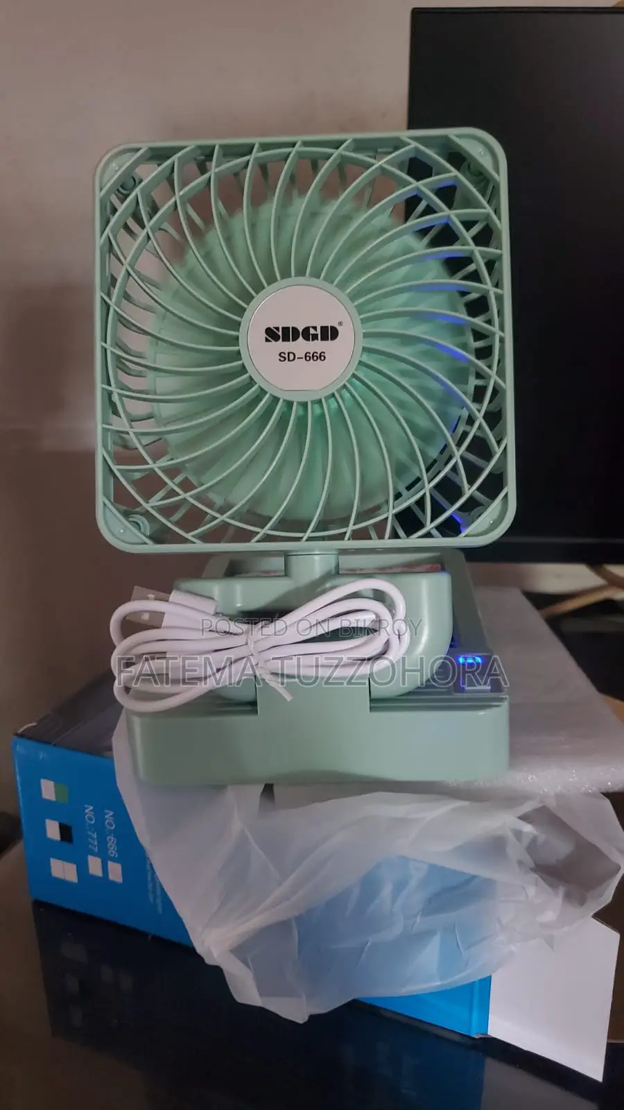 SDGD 666 Solar Rechargeable Fan