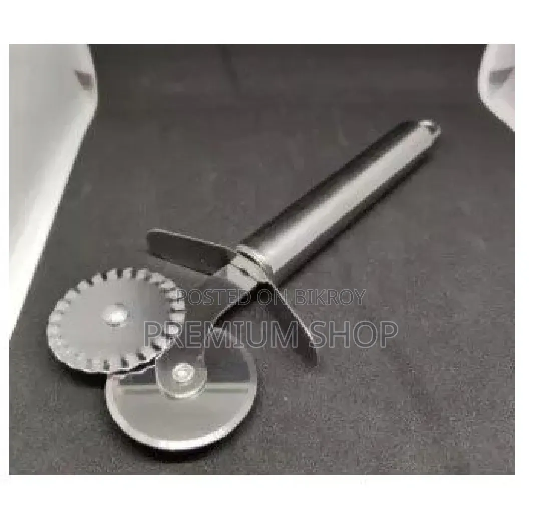 Double Wheel Stainless Steel Pizza Roller Pastry Cutter