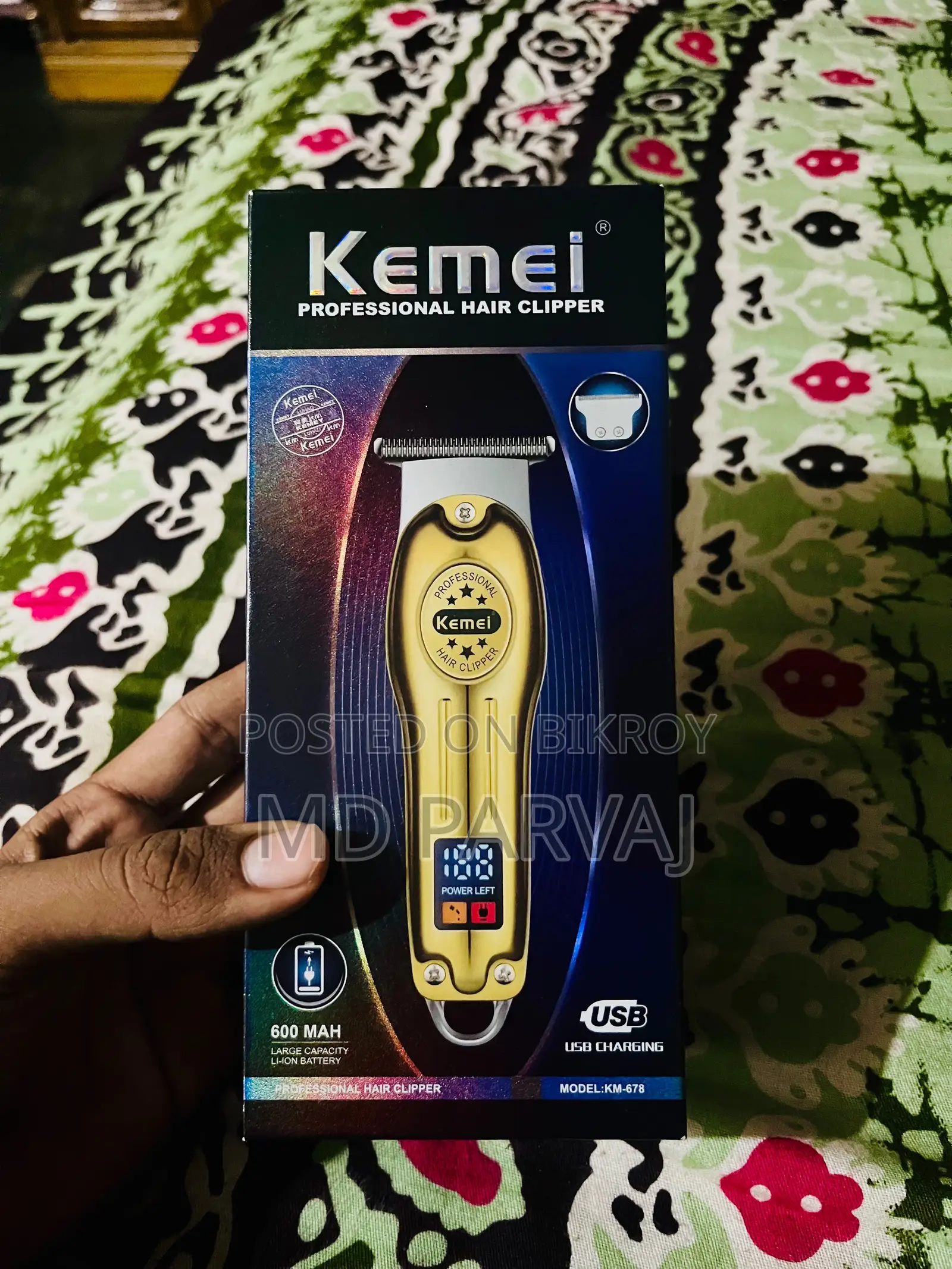 Kemei KM-678 Beard Trimmer and Hair Clipper for Men