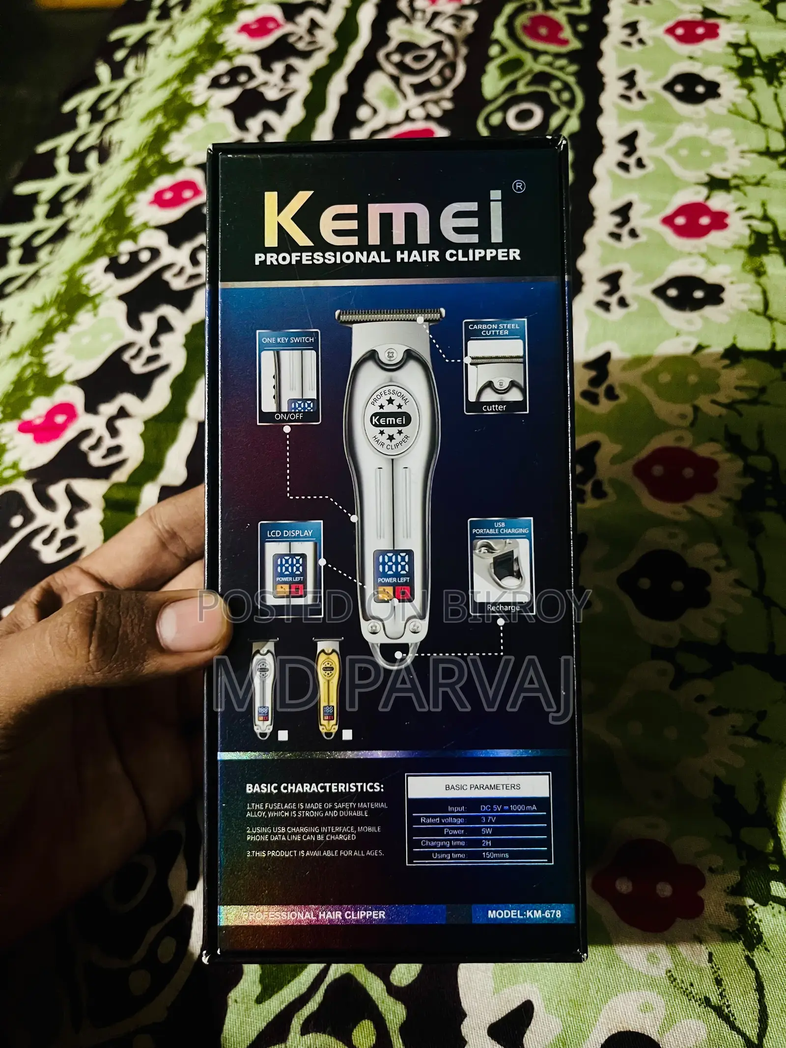 Kemei KM-678 Beard Trimmer and Hair Clipper for Men