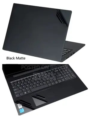 Laptop Lamination and Sticker Black