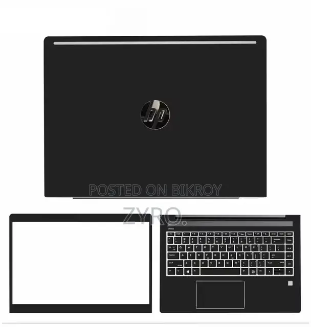 Laptop Lamination and Sticker Black