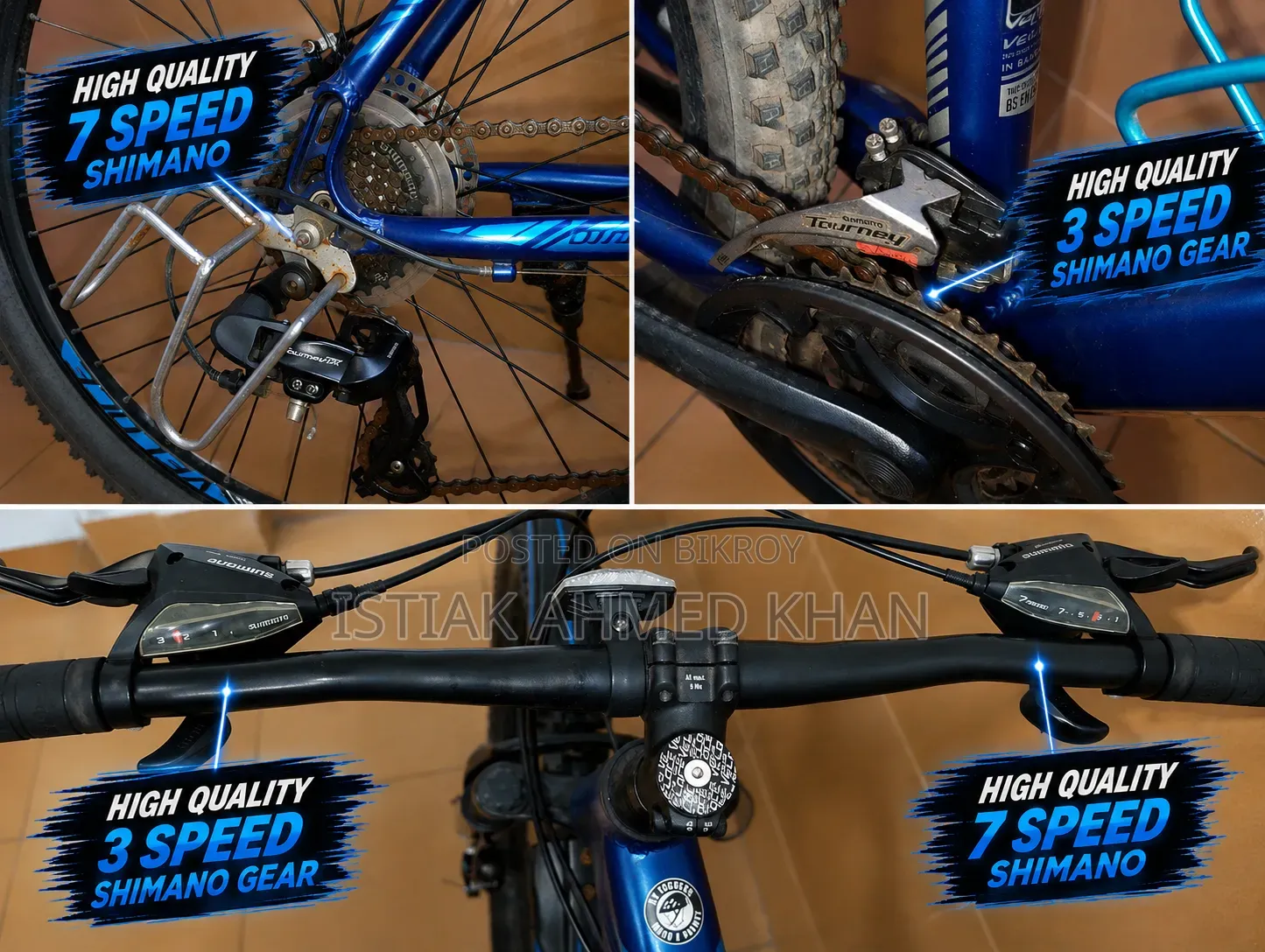 Veloce (Outrage 601) 7 Gear Mountain Bike – Free Accessories Included