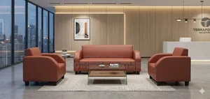 PVC artificial leather 5 seater sofa