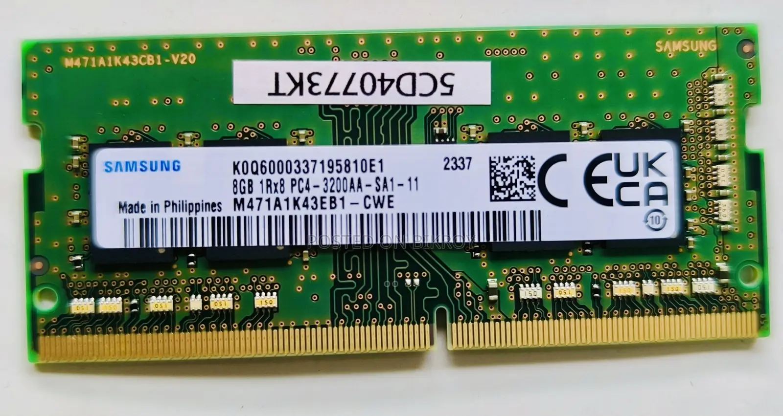Laptop RAM 8 GB