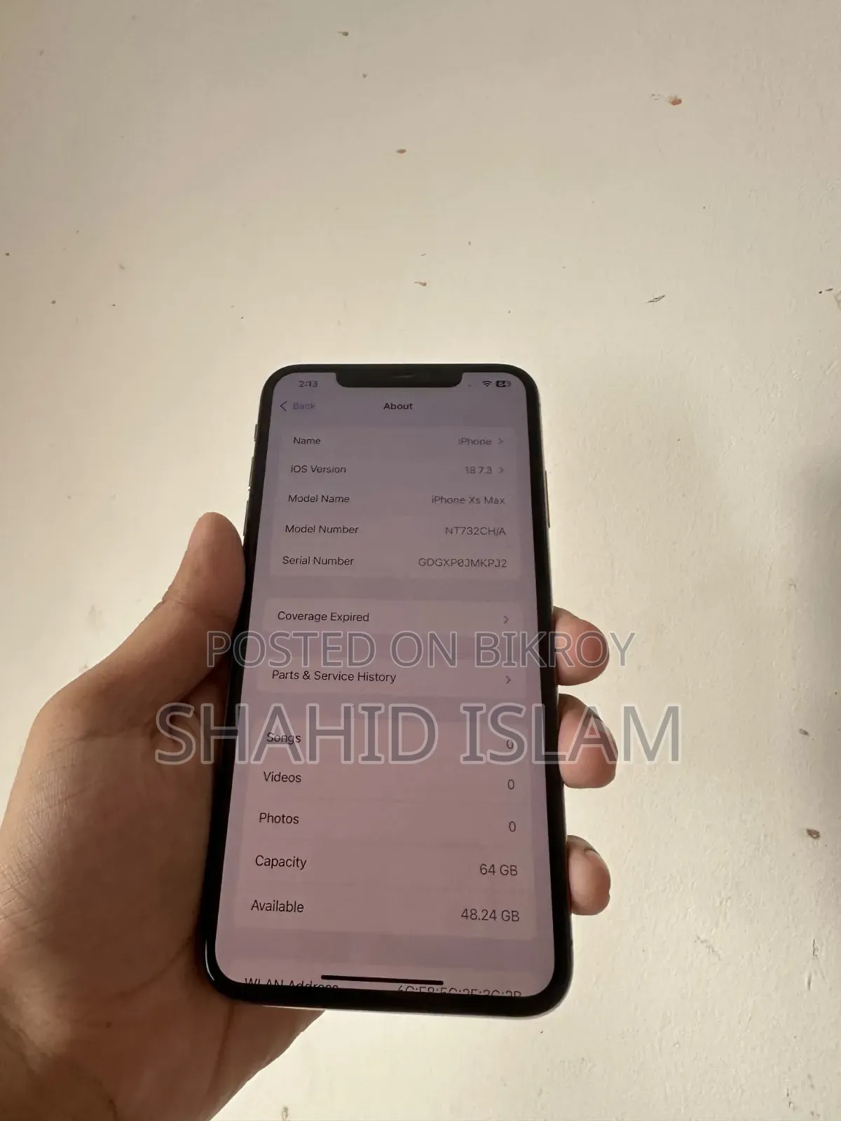 Apple iPhone XS Max 64 GB Rose Gold